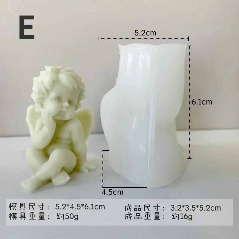 

Креативные формы ручной работы Ангел Силиконовая форма Милая маленькая девочка DIY Формы для шоколадных конфет для выпечки Инструмент для украшения торта Форма для свечей и мыла E