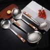 Thickened Stainless Steel Large Colander Filter Spoon Household Noodles Strainer Skimmers Oil Separators Kitchen Gadgets