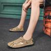 Fashion Casual Men Genuine Leather Soft Sandals Comfortable Beach Shoes High-Quality Men Roman Summer Men Sandals Size 38~48