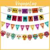 Muertos Día De Skull Themed Party Banner For Festive Scene Setting Celebration