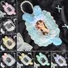 New Pink Bow Card Holder with Ribbon Photo Protector Case Anime Lace Photocard Holder