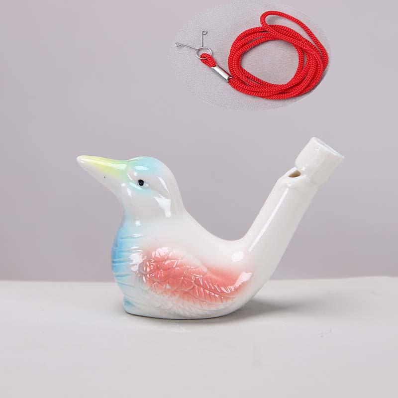 Keramisk Vattenfågel Ocarina Visselpipa - Barns Musikinstrument & Turist Hantverk