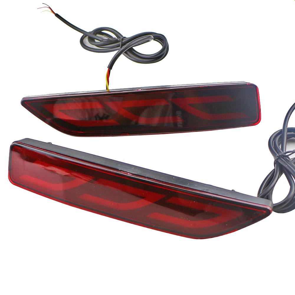 2pcs Rear Bumper Light Brake Lights Led Reflector For Honda BRV BR-V 2015-2019 CRV 2007-2009 2012 Urban-2014 MOBILIO 2016 2017