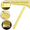 Brass Ruler Paperweight Bookmark Compact Calligraphy Practice Supplies Measuring for Drawing