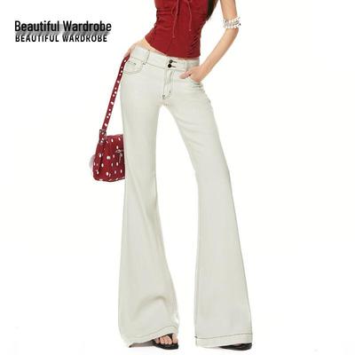 Mooie Garderobe Dames Retro Lage Taille Wijde Jeans
