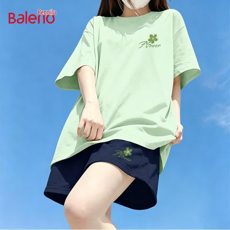 Baleno Women s Cotton Short Sleeve & Shorts Set S
