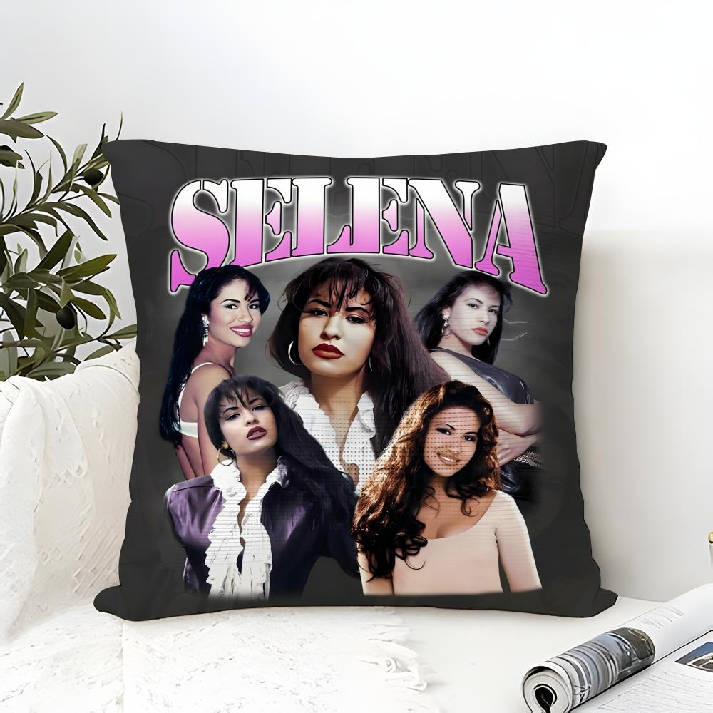 Music Of Latin Singer S-Selena 2 Pillow Case Linen Pillow Case Sofa Home Decor Cushion Cover Cushion Cove