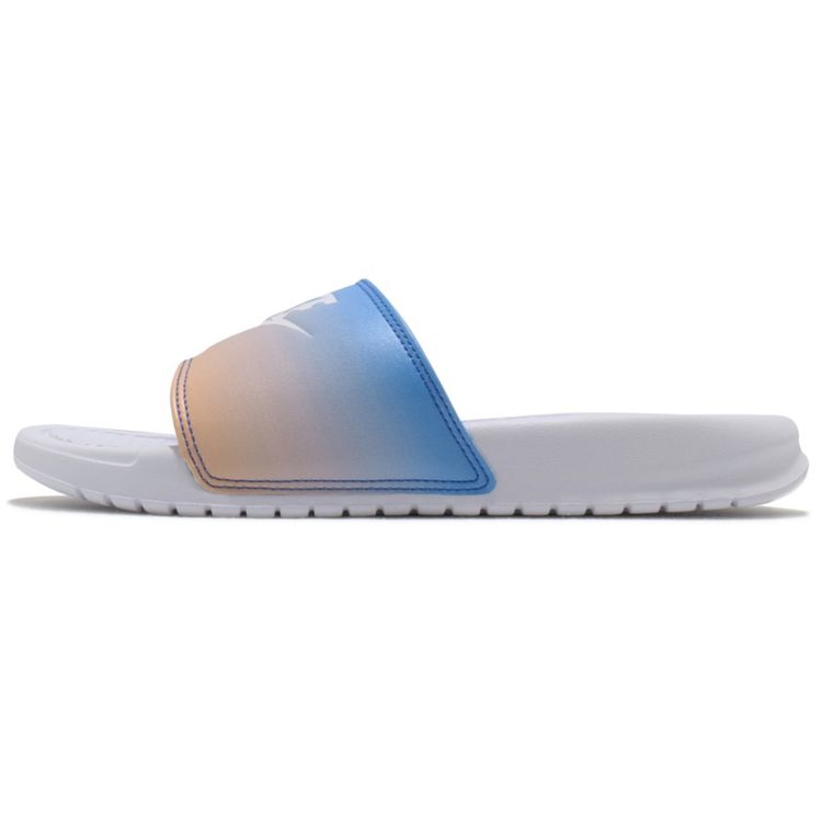 

Белые женские кроссовки Nike Benassi JDI с принтом Hyper Royal 618919-122
