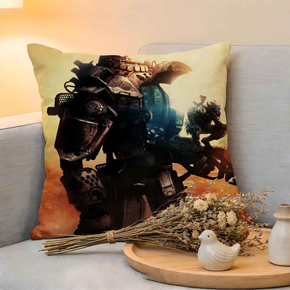 

Cushion Cover Linen SkinFriendly Soft Decorative Case For Sofa Home Decor Hot Cool Game TTitanfall Pillow cover 30x30cm