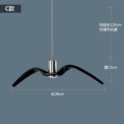 

Nordic Individual LED Chandeliers Postmodern Simple Macaron Chandeliers Bedroom Dining Room Living Room Chandeliers Seagull Hot With light