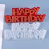 Poppy DIY Crystal Resin Alphabet Mold for Happy Birthday Pendant Silicone Mold