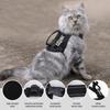 Lightweight Tactical Cat Harness and Leash Set Breathable Adjustable Escape Proof Pet Vest for Active Cats Working Training