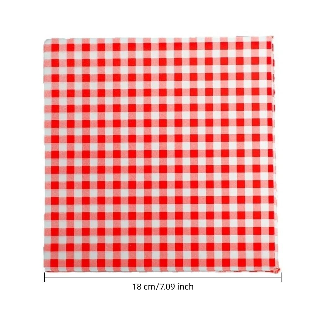 100 Stück Mehrfarbig Fettbeständiges Backpapier Vorgeschnittene Blätter Sandwichpapier Hinterhof-Grill