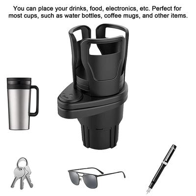 Multifunctional Adjustable 2in1 Car Seat Cup Holder Car Cup Holder Expander Adapter for Water