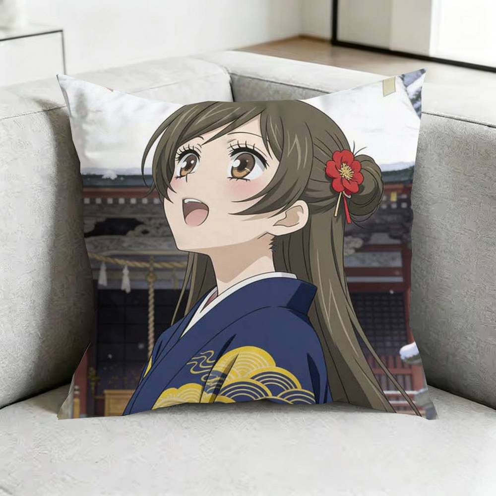 Kamisama K-Kiss Tomoe namami Pillow Case Square Double-Sided Sofa Cushion Cover Bedroom Bedside Pillow Gift