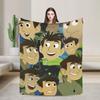 Wild Kratts Cartoon Blanket Multiple Sizes Soft Fuzzy Plush  Throw Blankets for Couch Sofa and Bed