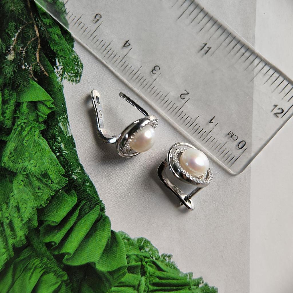 Silberohrringe mit Naturperlen (2186731)
