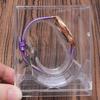 5 Pack Clear Square Watch Display Stands Plastic Storage Case With Dustproof Cover for Jewelry Bracelet Organizers