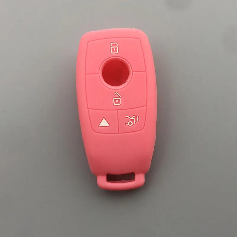 Silicone Car Key Fob Case Cover Holder Accessories For Mercedes-Benz New A C E S Gle Cls W177 W205 C205 W213 W222 W167 C257 Key