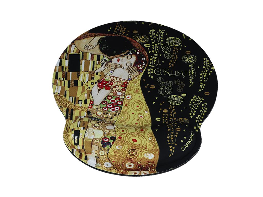 Podkładka Pod Mysz Z Poduszką Na Nadgarstek Gustav Klimt Pocałunek Pc