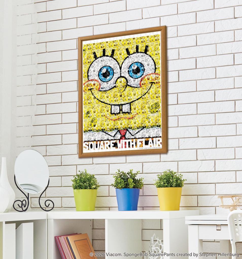 APPLEONE Jigsaw Puzzle SPONGEBOB MOSAIC 500 Made In 53 X 38 SpongeBob 500-337 (SpongeBob Mosaic) Pieces, Japan, Cm,