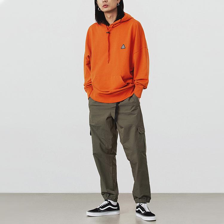 Vans Sports Print Knit Pullover Hoodie Men Hoodies Deep-Orange VN0A4USHNC8