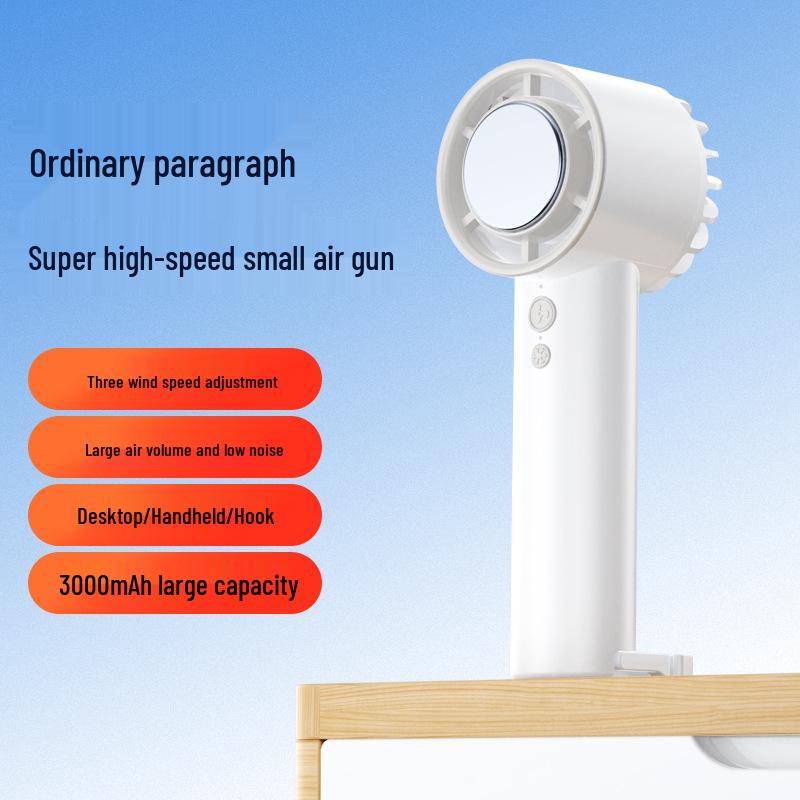 Portable Mini Handheld Fan with Type-C Charging and Quiet Operation 160mm*58mm