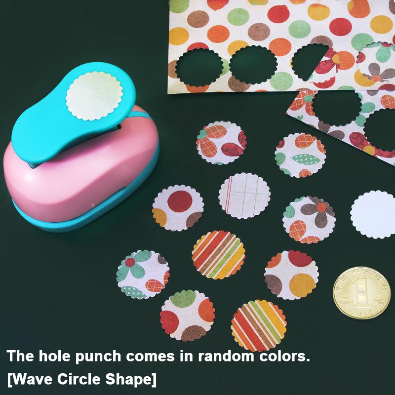 Stamp Border DIY Punch Stamp/Wave/ Spiral Shape Craft Punch Embossing Machine Hole Punch Toothed Puncher Embosser Color Random