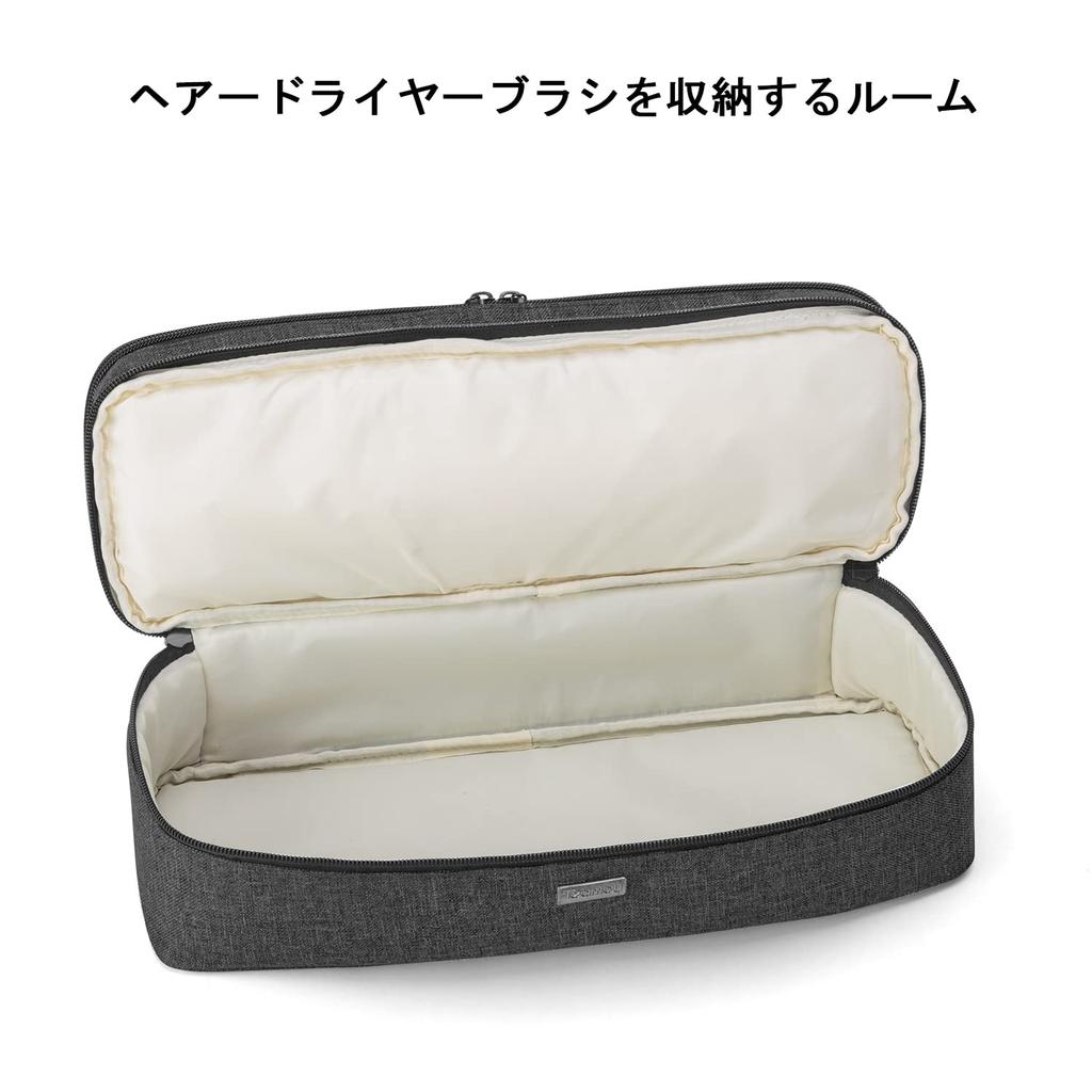 Teamoy Hair Dryer Brush Storage Case, Dual-Tier Design, Compatible with Revlon Volumizer Hair Dryer Brushes, Black (Bag Only)