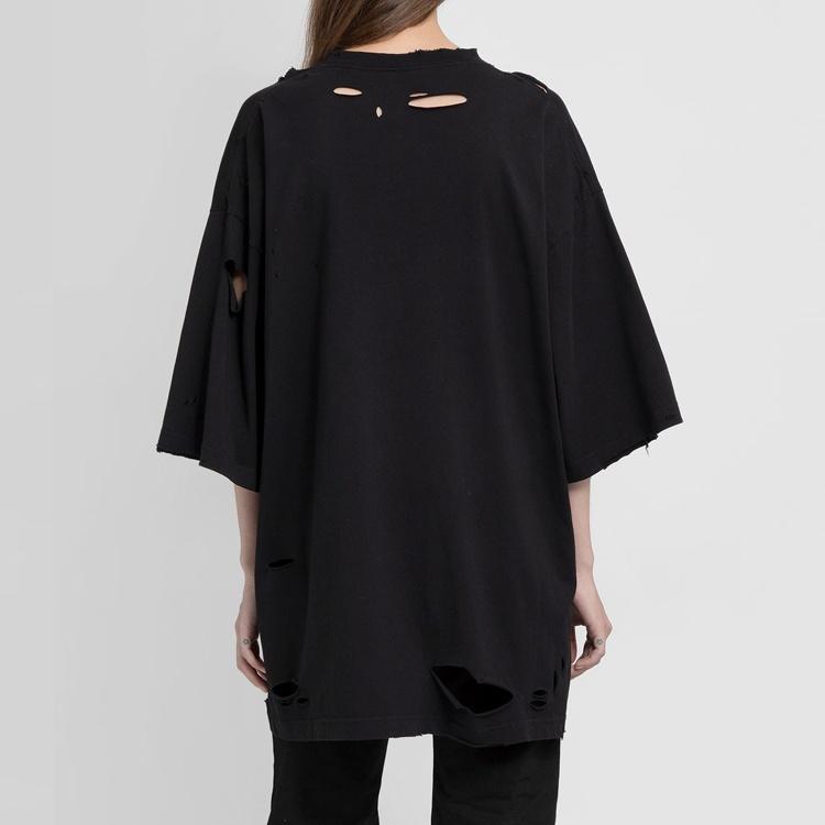 Balenciaga Destroyed T-Shirt 'Black' Unisex 661715TKV601000