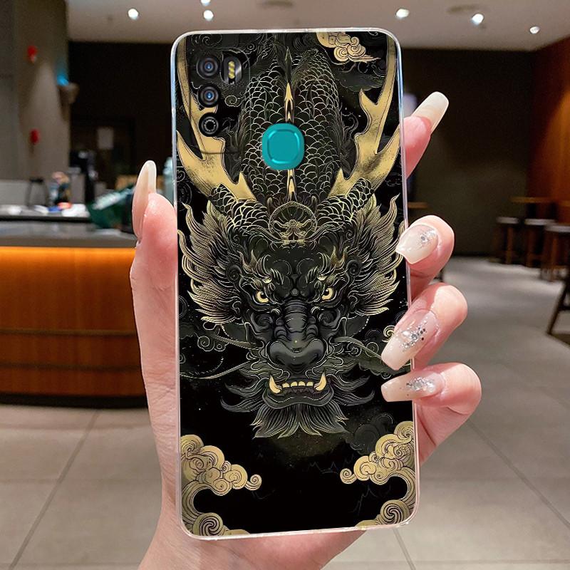 Pour Infinix Hot 9 Play Coque Arrière X680 X680B X680C Esthétique Mignon Cool Garçons Filles Coque de Téléphone Silicone Souple Coque Transparente