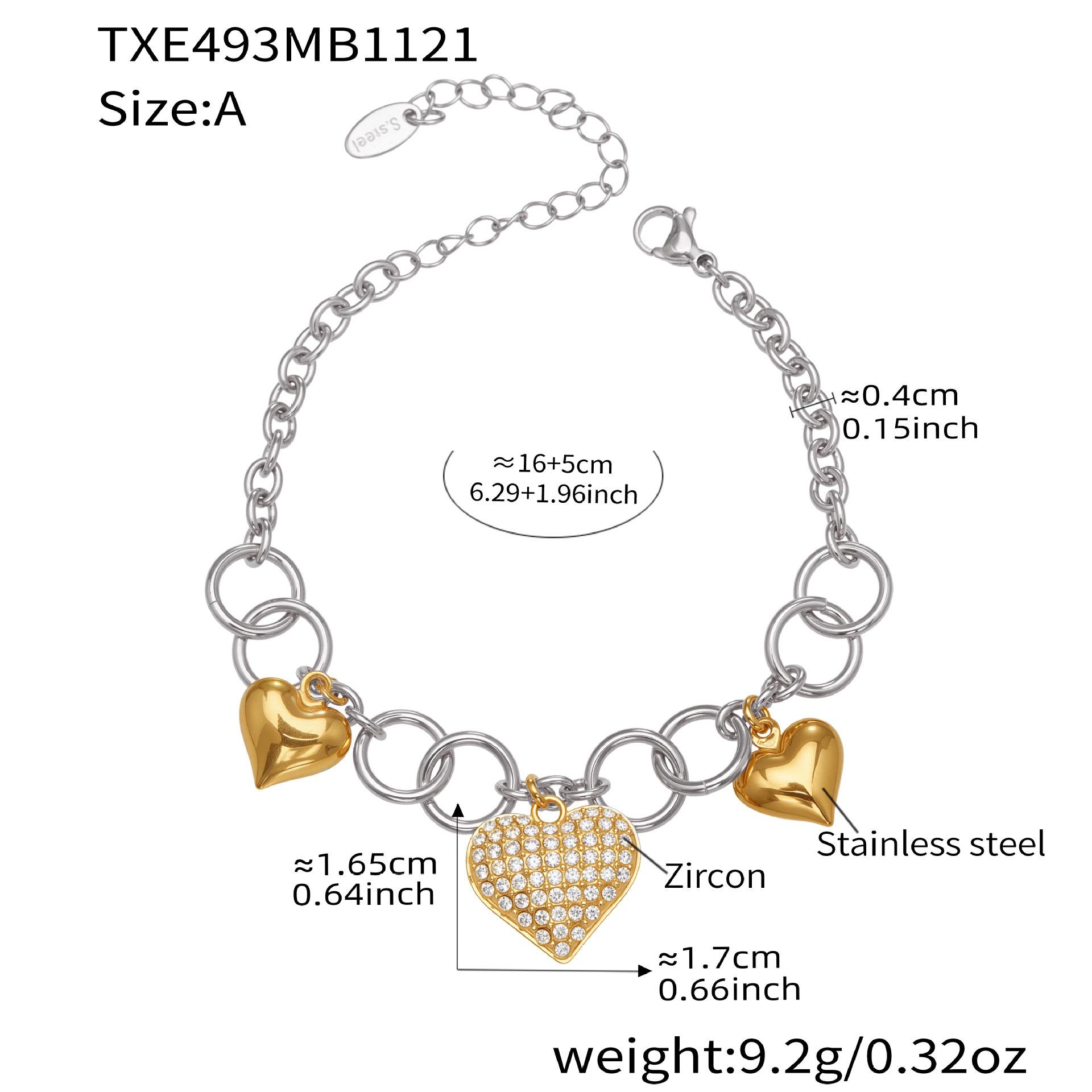 Qiong Yao 18k Gold Heart Bead Bracelet Necklace