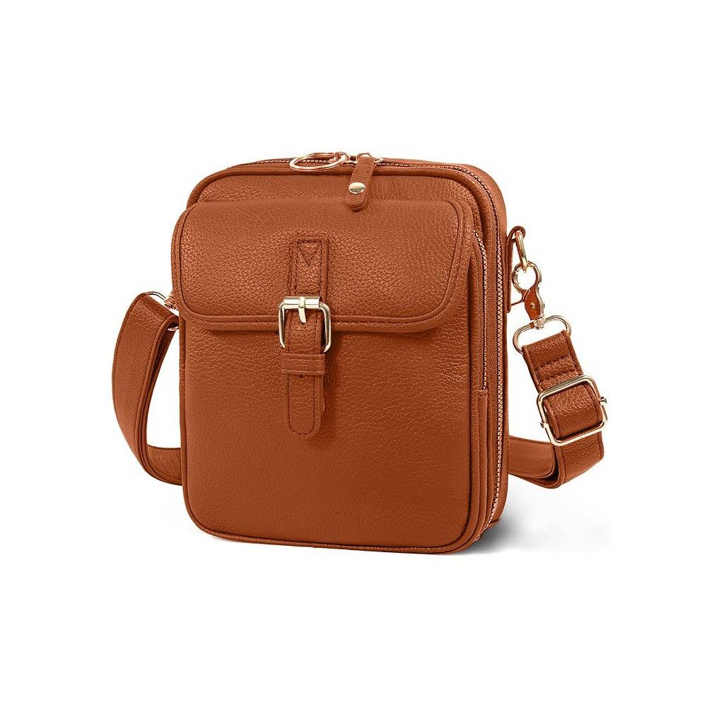With Adjustable Removable Strap Crossbody Leather  Bag Large Capacity Phone Handbag  Gifts