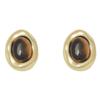 Trendy Tigers Eye Stone Metal Earrings For Women Lightweight Hypoallergenically Jewelry Ear Accessories Gift