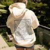 Hawaii Hibiskus Print Hoodie, Europäische Größen S-5XL, Trendiges Sweatshirt 2025