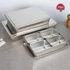 Scatola porta condimenti Ming Chuxing in acciaio inossidabile stile giapponese con coperchio