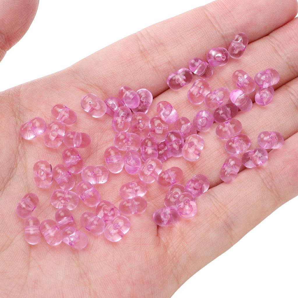 83Pcs Acrylic Translucent Peanut Beads For DIY Necklace Bracelet Earrings Jewelry Making Craft Accessories