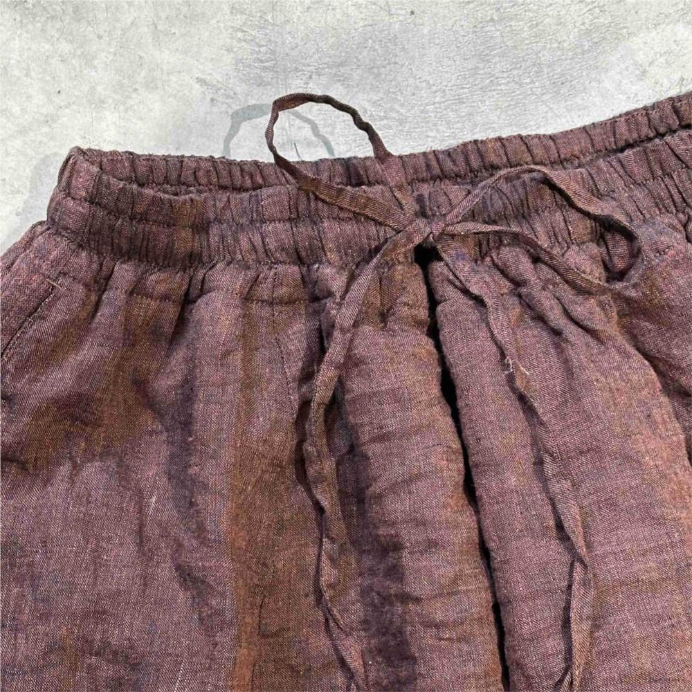 Johnature Women Vintage Skirts Elastic Waist Belt Spring Solid Color Casual A-Line Skirts