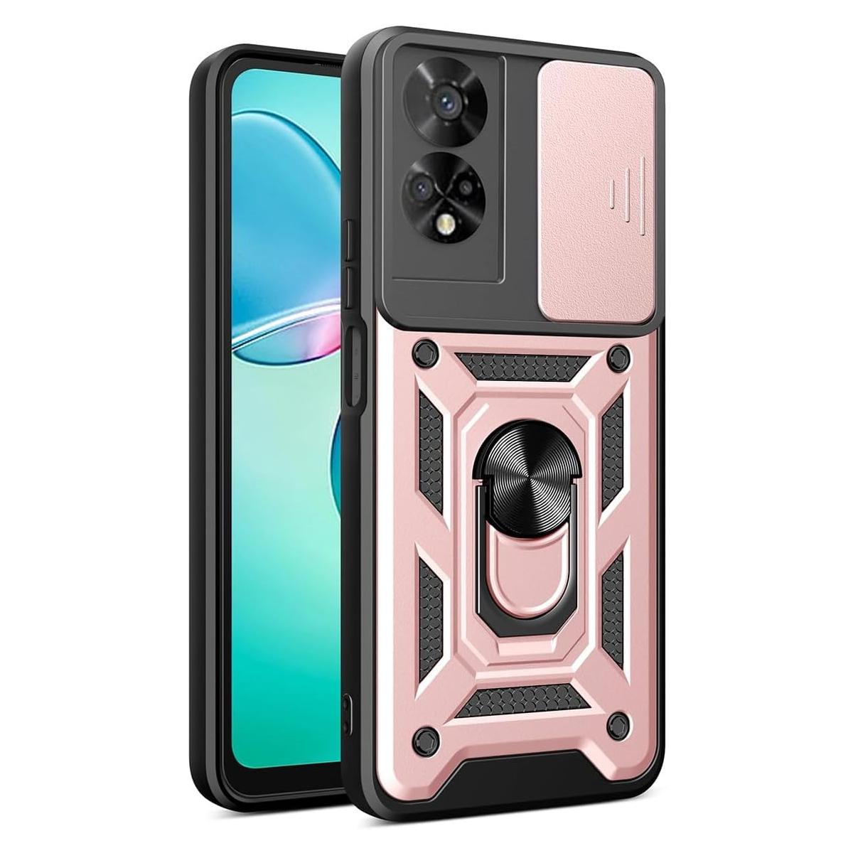 

Чехол Armor Case для TCL 50 SE 40 SE 4G, защитный чехол для объектива с кольцом, магнитный держатель, чехол Fundas TCL 40 SE розового золота