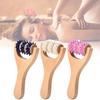 Handheld Wooden Roller Massager Body Soothing Therapy Body Massager Home Office Use