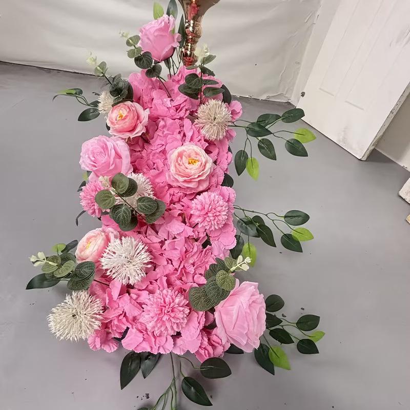 Cross-Border Wedding Artificial Flower Arch Decor for Aisle and Site Decoration
