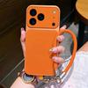 Luxury Wrist Strap Lanyard Phone Case for IPhone 17 Air 16 15 14 Plus 13 12 11 Pro XS Max XR X 16e PU Lambskin Soft Cover
