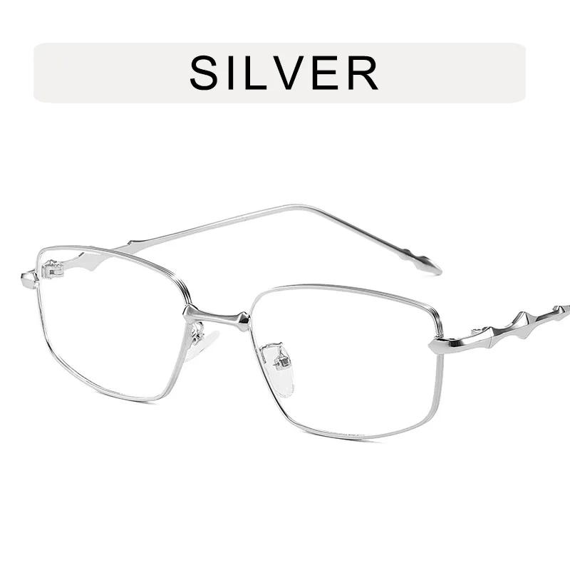 Men Women Metal Material Sunglasses Rectangle Stylish Popular Shades Small Square Irregular Sun Eyeglasses Female Summer Traveling Oculos Glasses