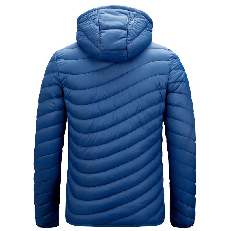 Padded Clothes Men's Large Size Detachable Hat Cotton Clothes Autumn and Winter New Hooded Cotton-padded Clothes Jacket Men's Clothing