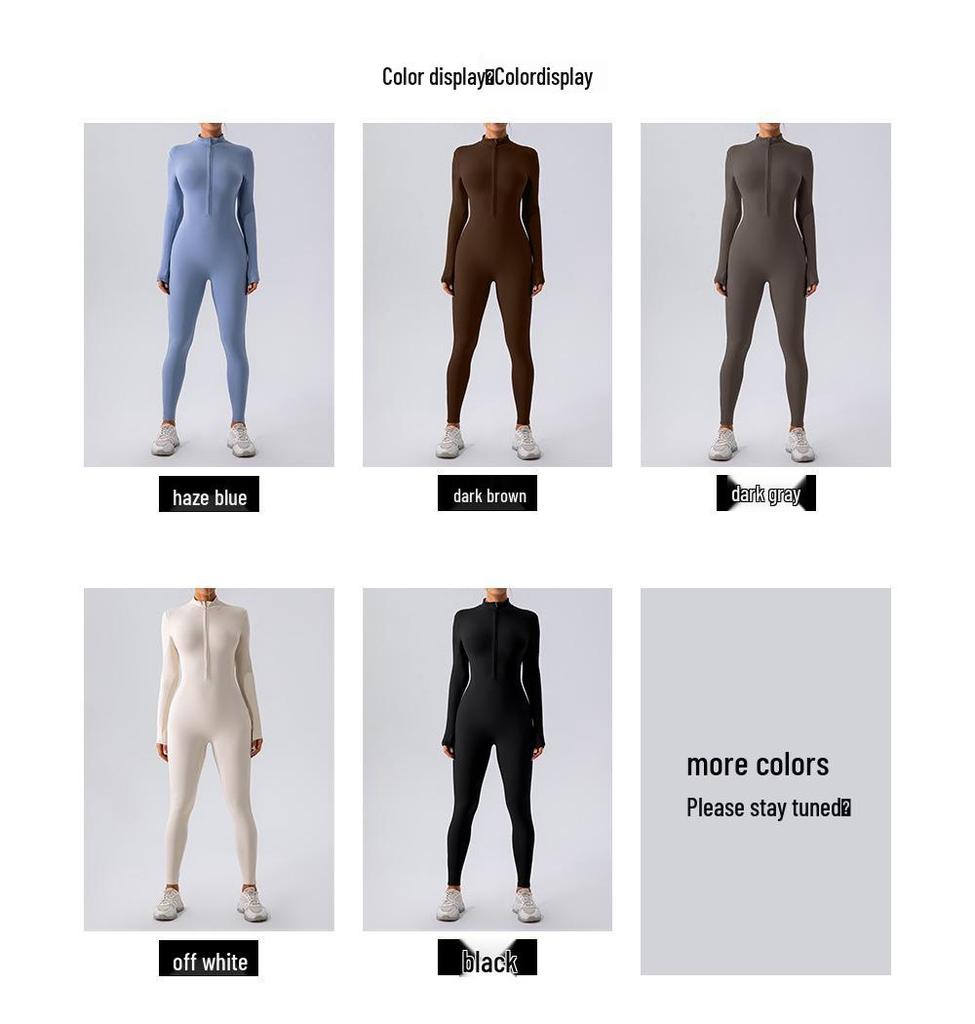 Women's Fleece-Lined Winter Jumpsuit: Long-Sleeve, Warm, Fitness One-Piece