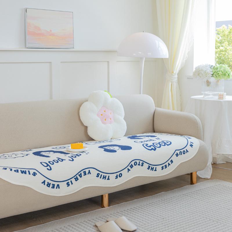 

1 шт. Подушка для дивана специальной формы, всесезонный универсальный чехол для дивана из шенилла, противоскользящий чехол, защитное покрытие для мебели в спальне 90x90cm