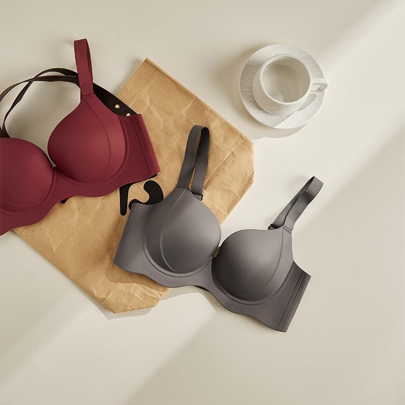 Verstellbare Dessous Damen Dünner BH mit Brustretraktion Anti-Erschlaffung Übergröße BH ohne Bügel Push-up-BH