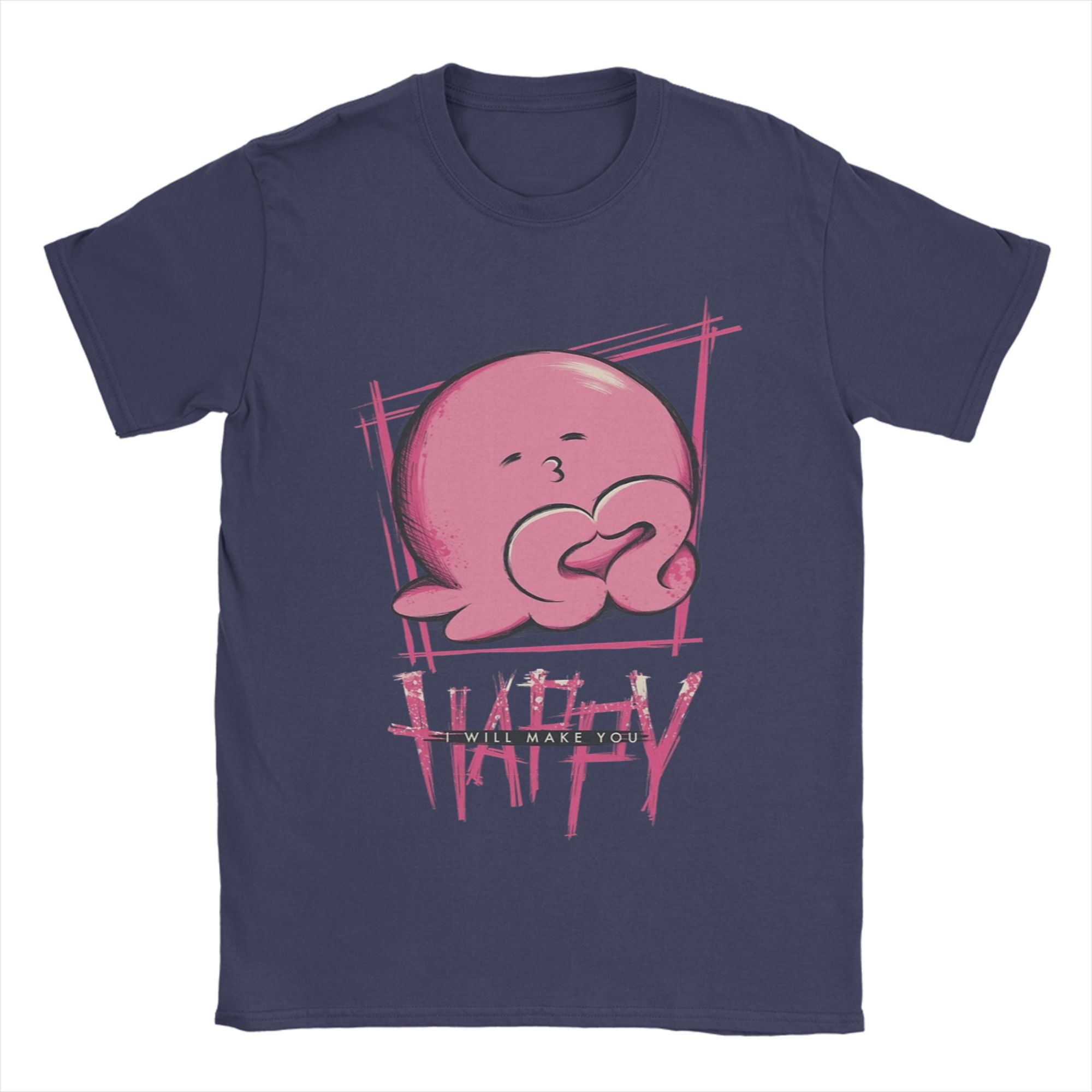 

Takopii The Happiness T Shirts Men Cotton Cool T-Shirt Round Collar Tees Short Sleeve Clothing Original 4XL