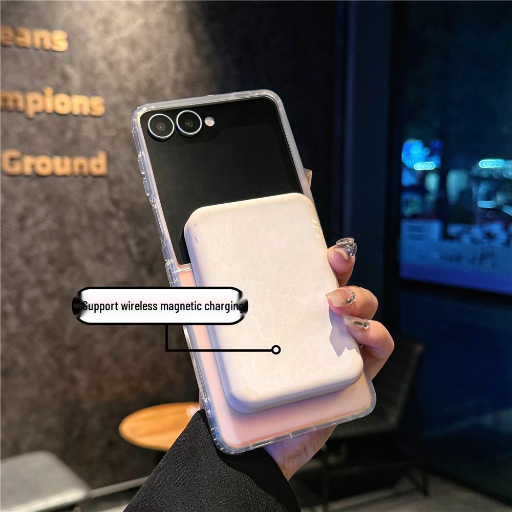 Samsung Z Flip7 Foldable Case - Laser Gradient Frosted Magnetic for Z Flip6/5/4/3