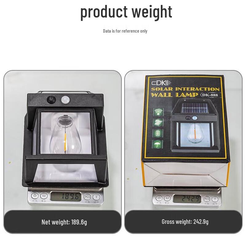 Solar-Powered Motion Sensor Wall Lamp